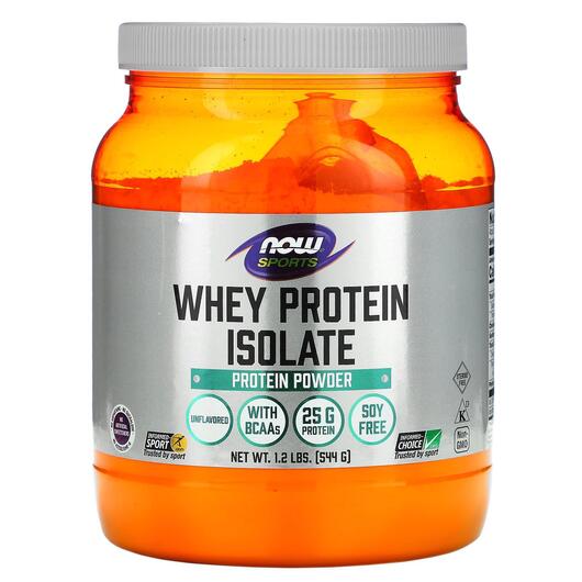 Основное фото товара NOW Foods, Протеин, Sports Whey Protein Isolate Unflavored 1, 544