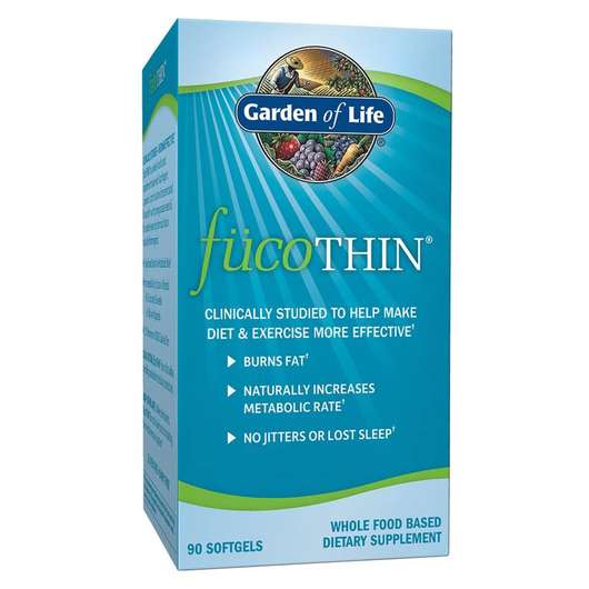 Основне фото товара Garden of Life, FucoThin, Фукоксантин, 90 капсул