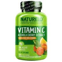 Naturelo, Vitamin C with Citrus Bioflavonoids, 90 Capsules