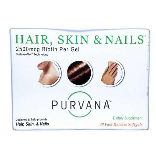 Основне фото товара Wellgenix Health, Purvana Hair Skin & Nails, Пурвана Вітам...