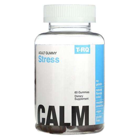 Основне фото товара T-RQ, Adult Gummy Stress CALM Raspberry Tea, Підтримка стресу,...