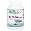 Фото товару Nutricology, Ox Bile 500 mg, Жовчні кислоти 500 мг, 100 капсул