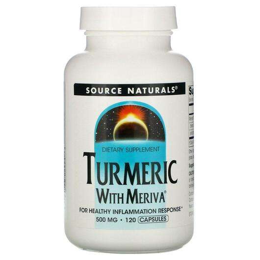 Основне фото товара Meriva Turmeric Complex 500 mg 120, Комплекс куркуми Мерива 50...