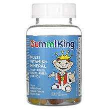 GummiKing, Конфеты с клетчаткой, Multi Vitamin + Mineral, 60 к...