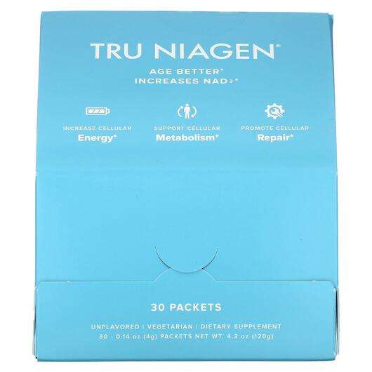 Основное фото товара Tru Niagen, Тру Ниаген 300 мг 30 стиков, Tru Niagen 300 mg 30 ...