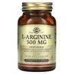 Фото товару Solgar, L-Arginine 500 mg, L-Аргінін, 100 капсул
