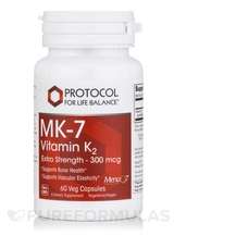 Protocol for Life Balance, MK-7 Vitamin K2 300 mcg, Вітамін K2...