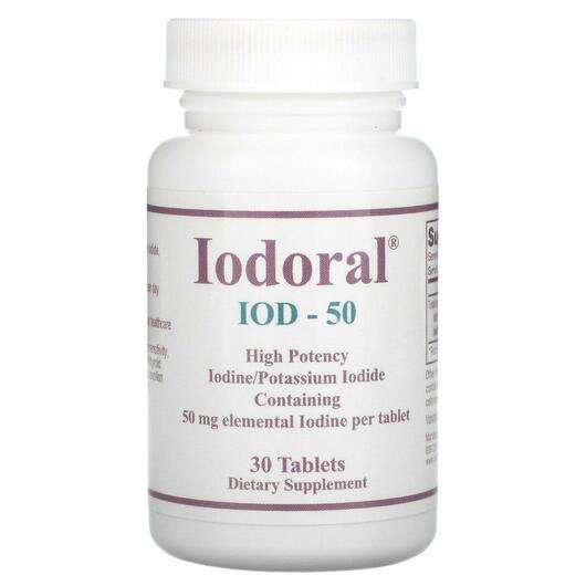 Основное фото товара Optimox, Иодорал Йод, Iodoral IOD-50 50 mg, 30 таблеток