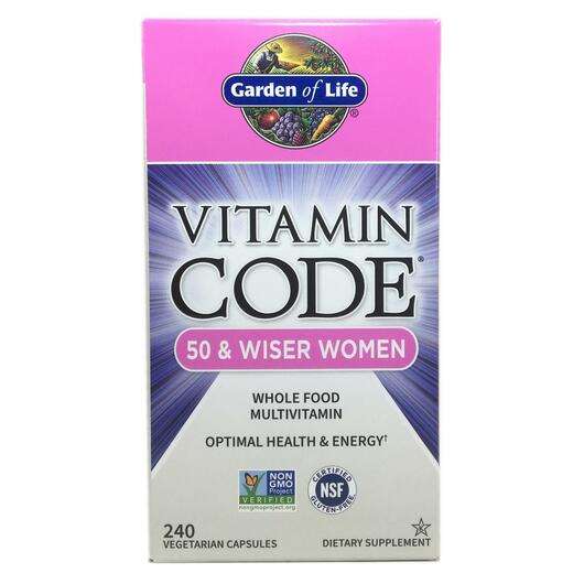 Основне фото товара Garden of Life, Vitamin Code 50 & Wiser Women, Мультивітам...