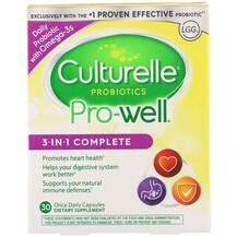 Culturelle, Probiotics Pro-Well 3-in-1 Complete, 30 Once Daily...