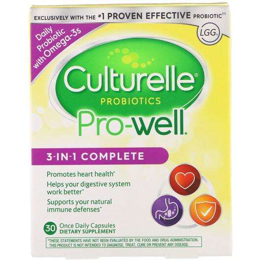 Основное фото товара Culturelle, Пробиотики, Probiotics Pro-Well 3-in-1 Complete, 3...