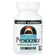 Pycnogenol 50 mg Пикногенол Source Naturals 60 таблеток
