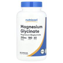 Гліцинат магнію Magnesium Glycinate 210 mg Nutricost