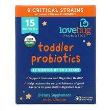 LoveBug, Пробиотики, Toddler Probiotics Tiny Tummies Daily Pro...