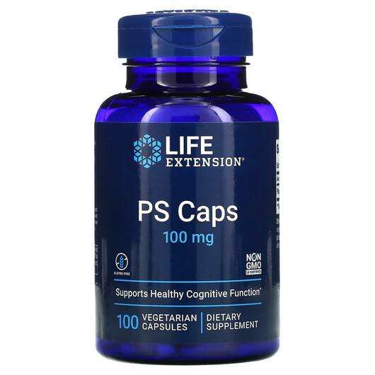 Основное фото товара Life Extension, Фосфатидилсерин 100 мг, PS Caps 100 mg, 100 ка...