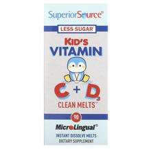 Superior Source, Витамин C, Kid's Vitamin C + D Clean Melts, 9...