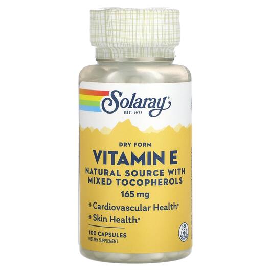 Основне фото товара Dry Form Vitamin E Natural Source, Вітамін E Токофероли, 100 капс