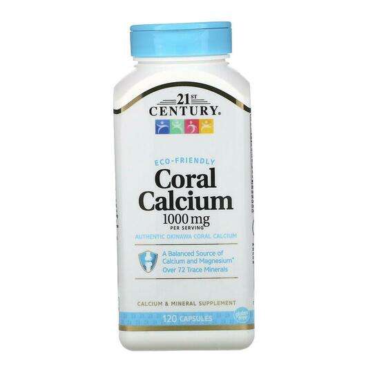 Основное фото товара 21st Century, Коралловый Кальций 1000 мг, Coral Calcium 1000 m...