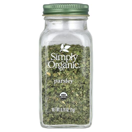 Основне фото товара Simply Organic, Parsley, Петрушка, 7 г