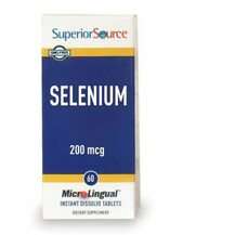 Superior Source, Селен, Selenium 200 mcg, 60 MicroLingual®...