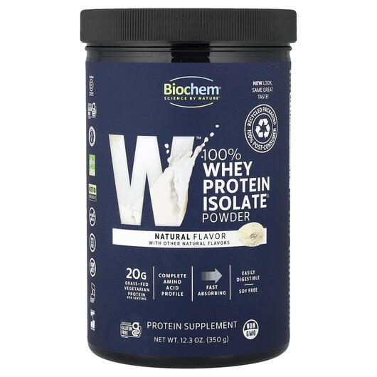 Основное фото товара Biochem, Протеин, 100% Whey Isolate Protein Natural Flavor, 350 г
