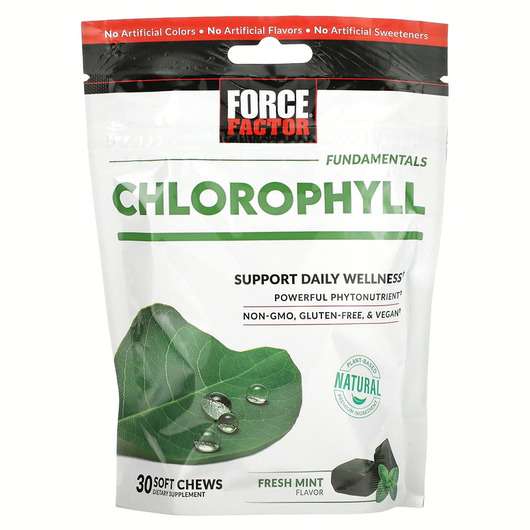 Основное фото товара Force Factor, Хлорофилл, Fundamentals Chlorophyll Fresh Mint, ...
