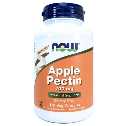 Основное фото товара Now, Яблочный пектин 700 мг, Apple Pectin 700 mg, 120 капсул