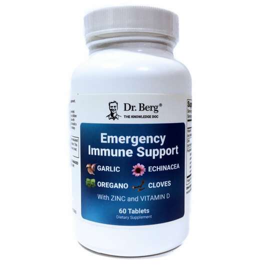Основне фото товара Dr. Berg, Emergency Immune Support, Підтримка імунітету, 60 та...