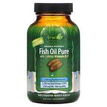 Irwin Naturals, Омега 3, Fish Oil Pure Double Potency Citrus, ...