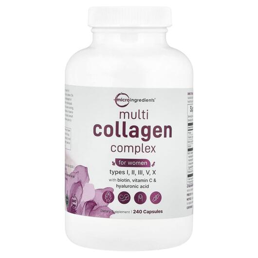 Основне фото товара Multi-Collagen Complex For Women, Колаген, 240 capsules