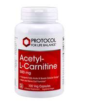 Ацетил-L-карнитин гидрохлорид, Acetyl-L-Carnitine 500 mg, 100 ...