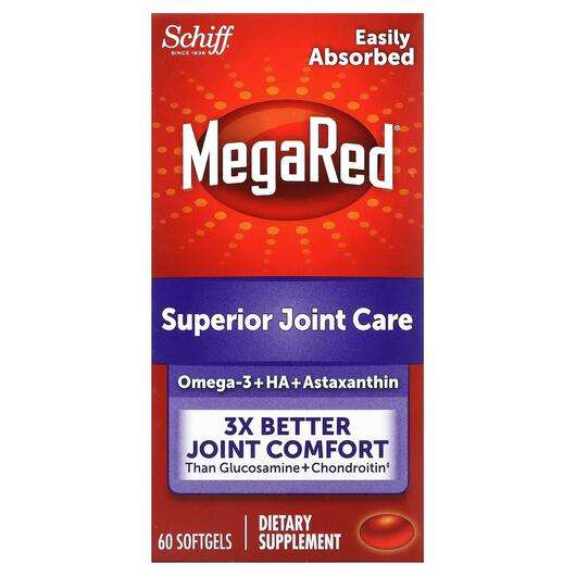 Основне фото товара Schiff, MegaRed Superior Joint Care, Підтримка суглобів, 60 ка...