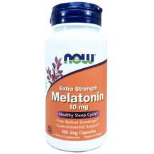 Now, Мелатонин 10 мг, Extra Strength Melatonin 10 mg, 100 капсул