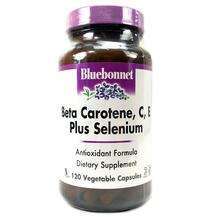 Bluebonnet, Beta Carotene C + E + Selenium, Бета каротин C + E...