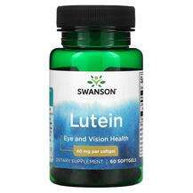 Swanson, Lutein 40 mg, Лютеїн, 60 капсул