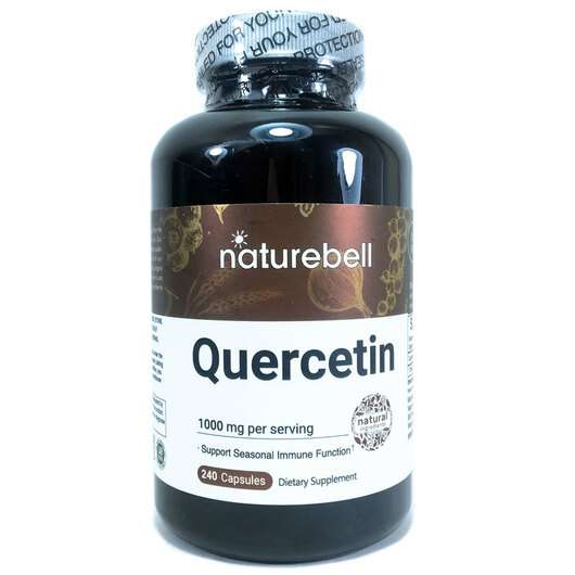 Основне фото товара Nature Bell, Quercetin 500 mg, Кверцетин 500 мг, 240 капсул