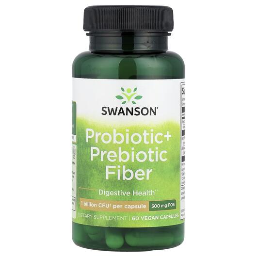 Основне фото товара Probiotic + Prebiotic Fiber Основне фото товара Swanson, Probiotic + Prebiotic Fiber, Цукерки з клітковиною, 60 к