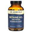 Фото товару Dr. Mercola, Betaine HCL and Pepsin 650 mg, Бетаїн Гідрохлорид...