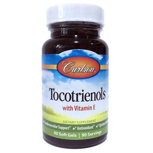 Основне фото товара Carlson, Tocotrienols with Natural Vitamin E, Токотрієноли, 90...