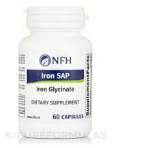 NFH, Iron SAP, Залізо, 60 капсул