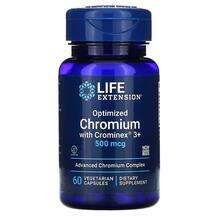 Life Extension, Optimized Chromium with Crominex 3+ 500 mcg, 6...