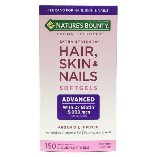 Основне фото товара Nature's Bounty, Hair Skin & Nails Softgels, Хеір Скі...