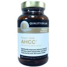 Quality of Life, Киноко Голд 500 мг, Kinoko Gold AHCC, 60 капсул