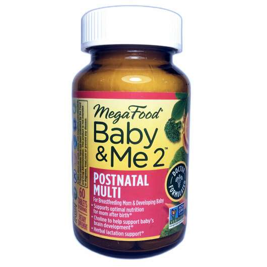 Основное фото товара Mega Food, Витамины для кормящих, Baby & Me 2 Tablets, 60 ...