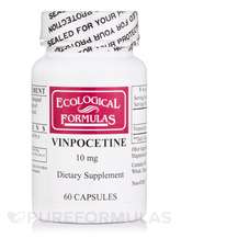 Ecological Formulas, Винпоцетин, Vinpocetine 10 mg, 60 капсул