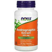 Now, Andrographis Extract, Андрографіс 400 мг, 90 капсул