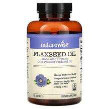 Naturewise, Льняное Масло, Flaxseed Oil, 120 капсул