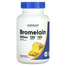 Nutricost, Bromelain 500 mg, Бромелайн, 120 капсул