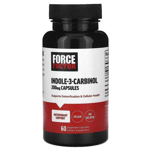 Основне фото товара Force Factor, Indole-3-Carbinol 200 mg, Індол-3-Карбінол, 60 к...