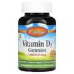Фото товару Vitamin D3 Gummies Natural Fruit Flavors 25 mcg 1000, Вітамін D, 